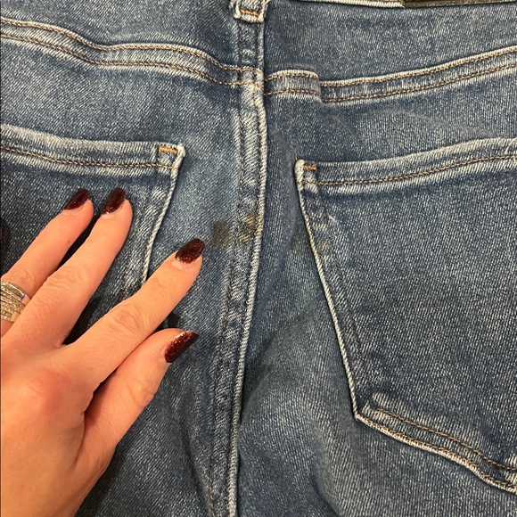 Express Blue Skinny Jeans with Cowboy themed Distressed Patches - Picture 8 of 8